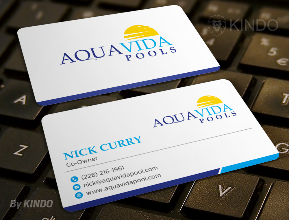 AquaVida Pools logo design by Kindo