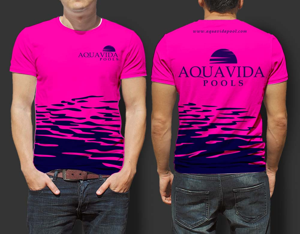 AquaVida Pools logo design by SOLARFLARE