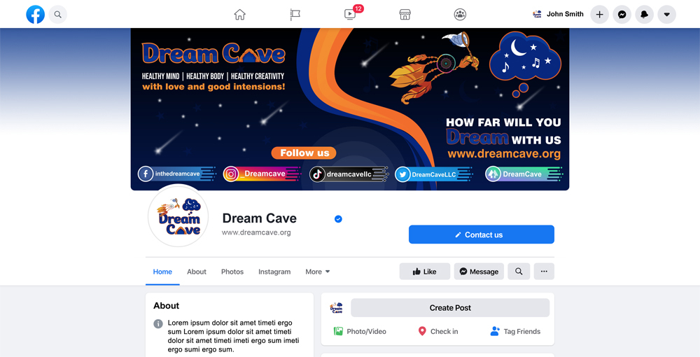 Dream Cave  logo design by rizuki