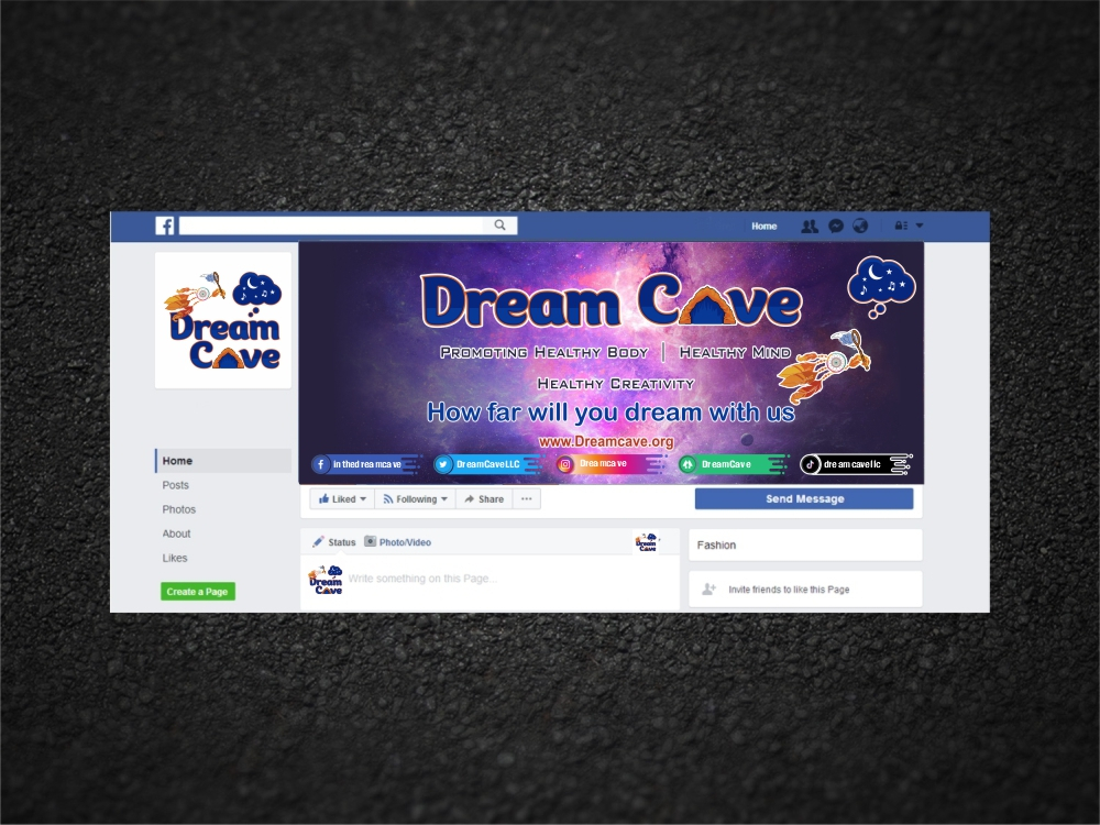 Dream Cave  logo design by ManishKoli