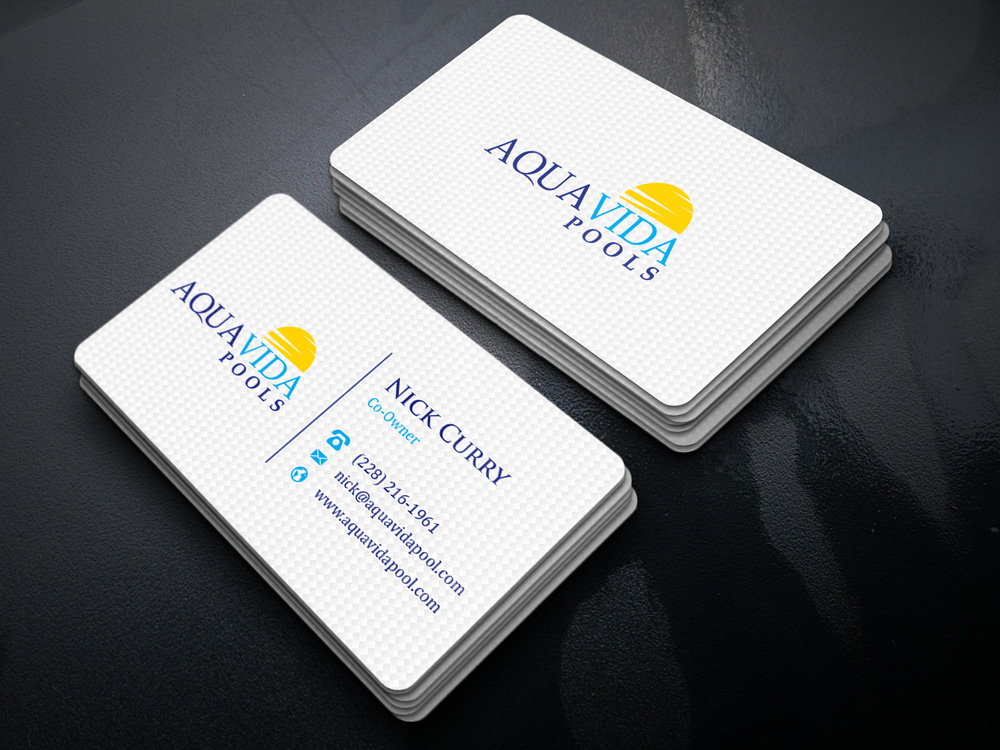 AquaVida Pools logo design by Gelotine