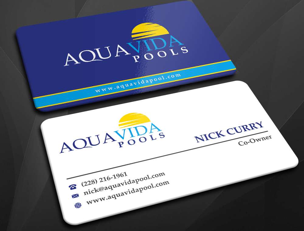 AquaVida Pools logo design by imagine