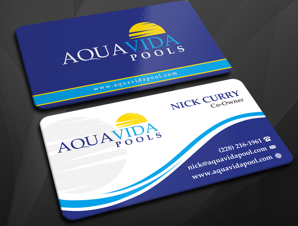 AquaVida Pools logo design by imagine