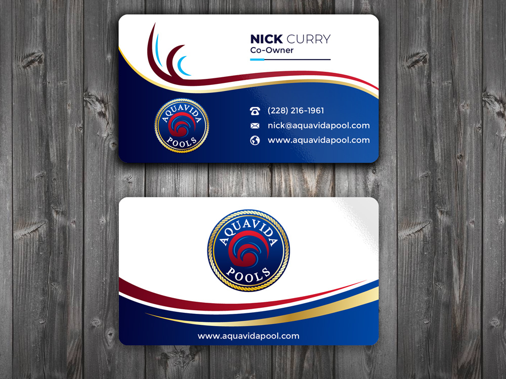 AquaVida Pools logo design by Gelotine