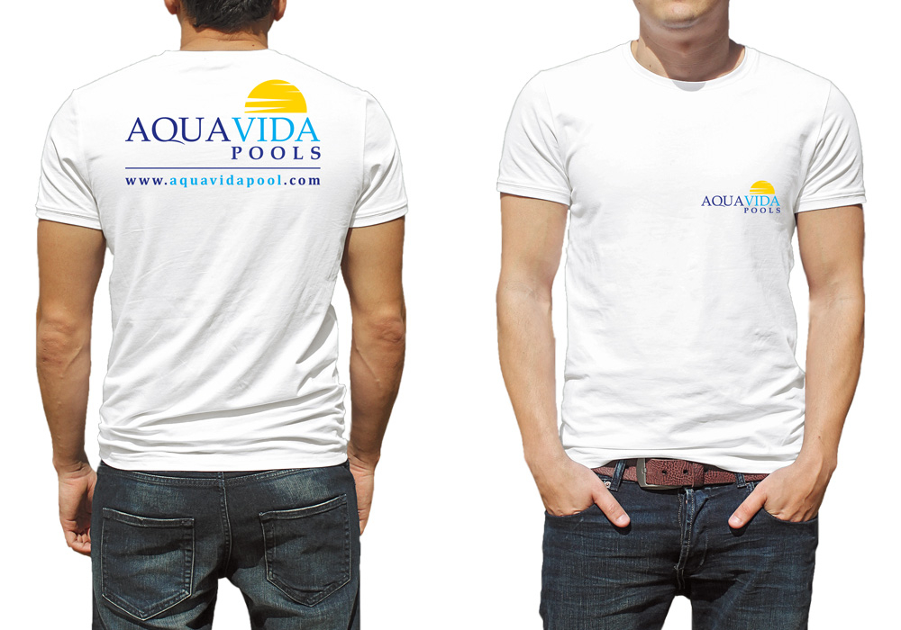 AquaVida Pools logo design by Gelotine