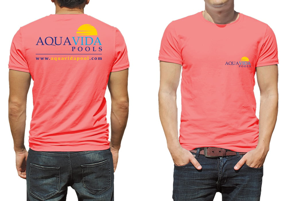 AquaVida Pools logo design by Gelotine