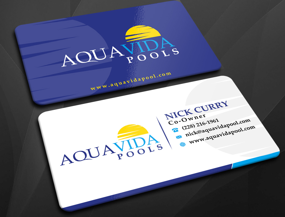 AquaVida Pools logo design by imagine