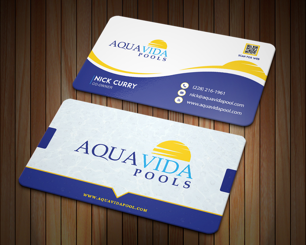 AquaVida Pools logo design by MastersDesigns