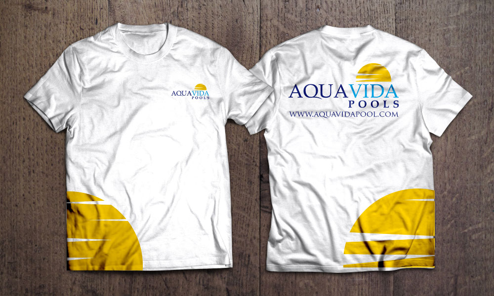 AquaVida Pools logo design by Boomstudioz