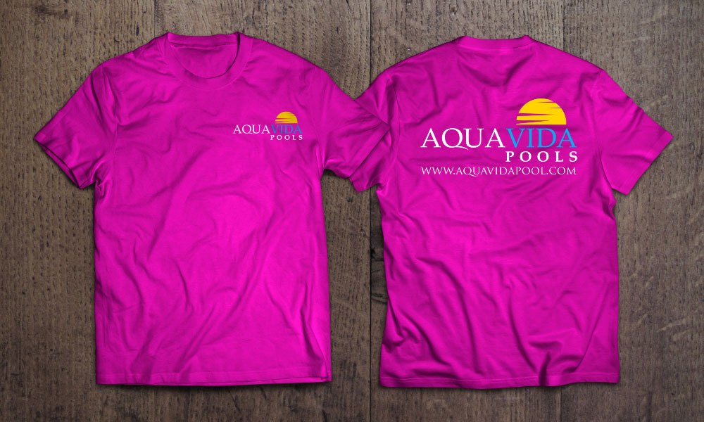 AquaVida Pools logo design by Boomstudioz