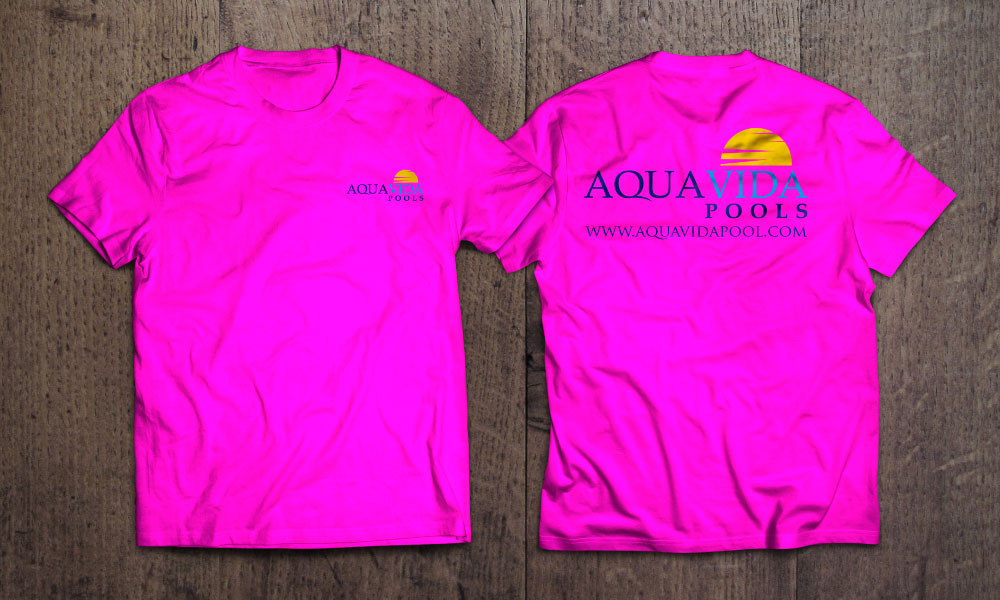 AquaVida Pools logo design by Boomstudioz