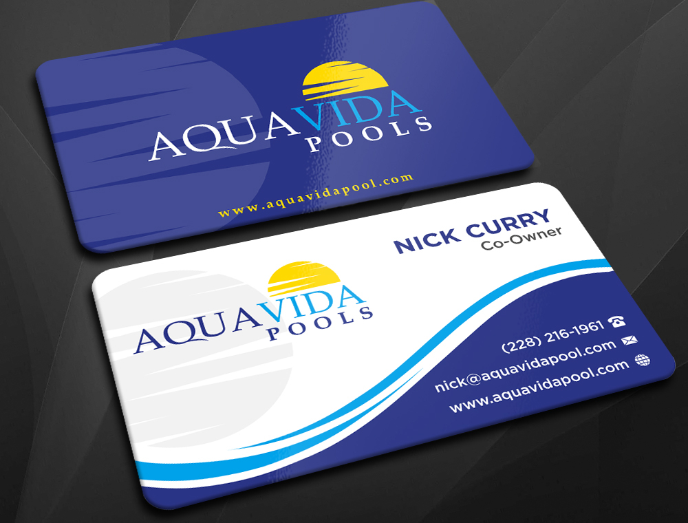 AquaVida Pools logo design by imagine