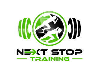 Next Stop training logo design by fillintheblack