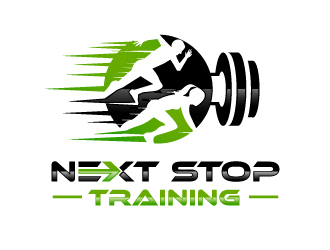 Next Stop training logo design by fillintheblack