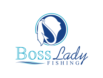 Boss Lady Fishing logo design by almaula