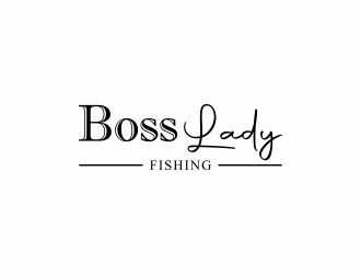 Boss Lady Fishing logo design by EkoBooM