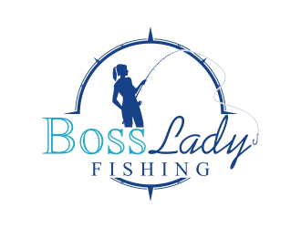 Boss Lady Fishing logo design by almaula
