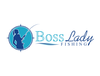 Boss Lady Fishing logo design by almaula