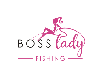 Boss Lady Fishing logo design by superiors