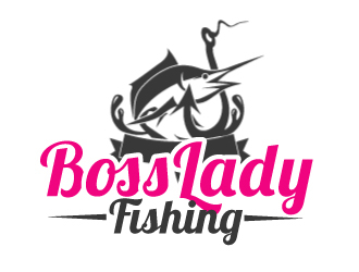Boss Lady Fishing logo design by ElonStark