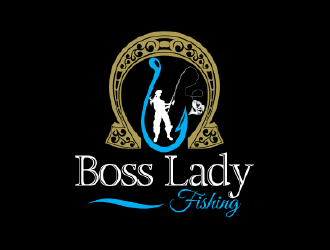 Boss Lady Fishing logo design by nona