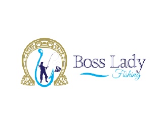 Boss Lady Fishing logo design by nona