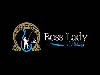 Boss Lady Fishing logo design by nona