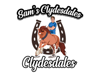 Sam’s Clydesdales  logo design by Suvendu