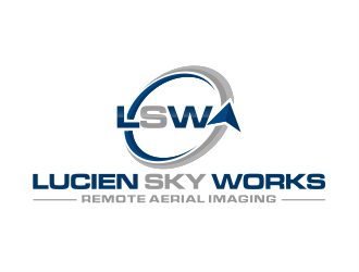 Lucien Sky Works logo design by evdesign