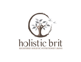 holistic brit - registered holistic nutritionist (RHN) logo design by usef44