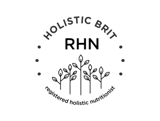 holistic brit - registered holistic nutritionist (RHN) logo design by cikiyunn