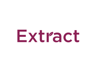 Extract logo design by GassPoll