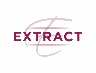 Extract logo design by christabel
