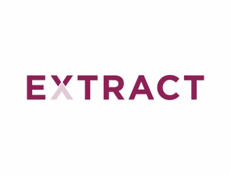 Extract logo design by christabel