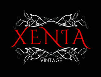 Xenia Vintage logo design by 3Dlogos