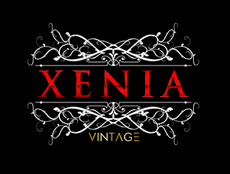 Xenia Vintage logo design by 3Dlogos