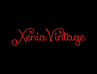 Xenia Vintage logo design by BlessedArt