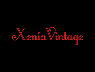Xenia Vintage logo design by BlessedArt
