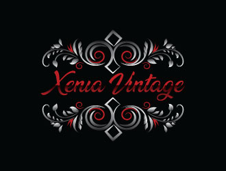Xenia Vintage logo design by Saraswati