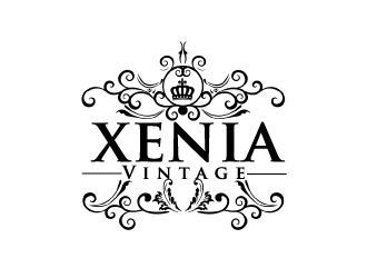 Xenia Vintage logo design by ElonStark