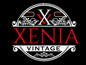 Xenia Vintage logo design by DreamLogoDesign