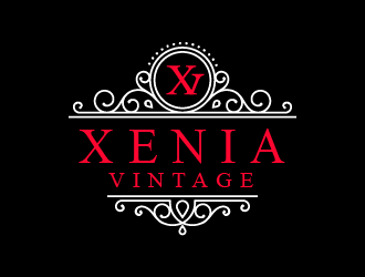 Xenia Vintage logo design by czars