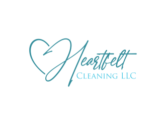 Heartfelt Cleaning LLC logo design by Msinur