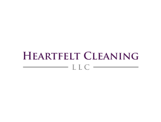 Heartfelt Cleaning LLC logo design by mbamboex