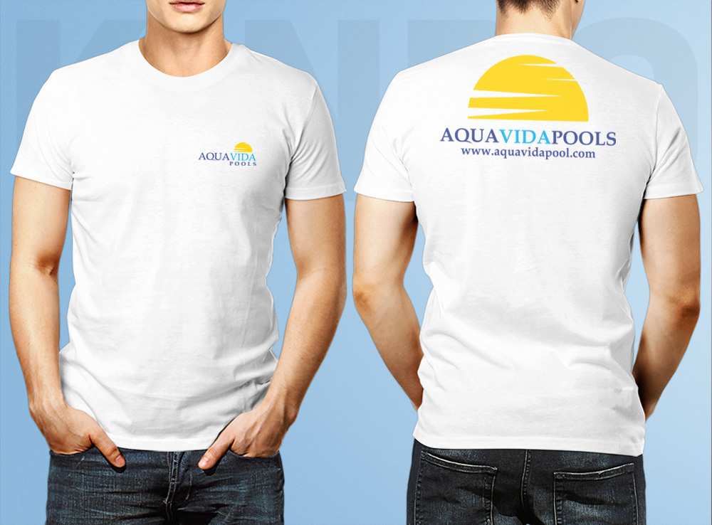 AquaVida Pools logo design by Kindo