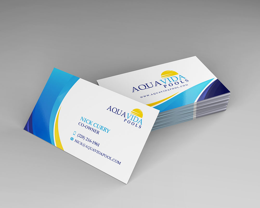 AquaVida Pools logo design by yoecha