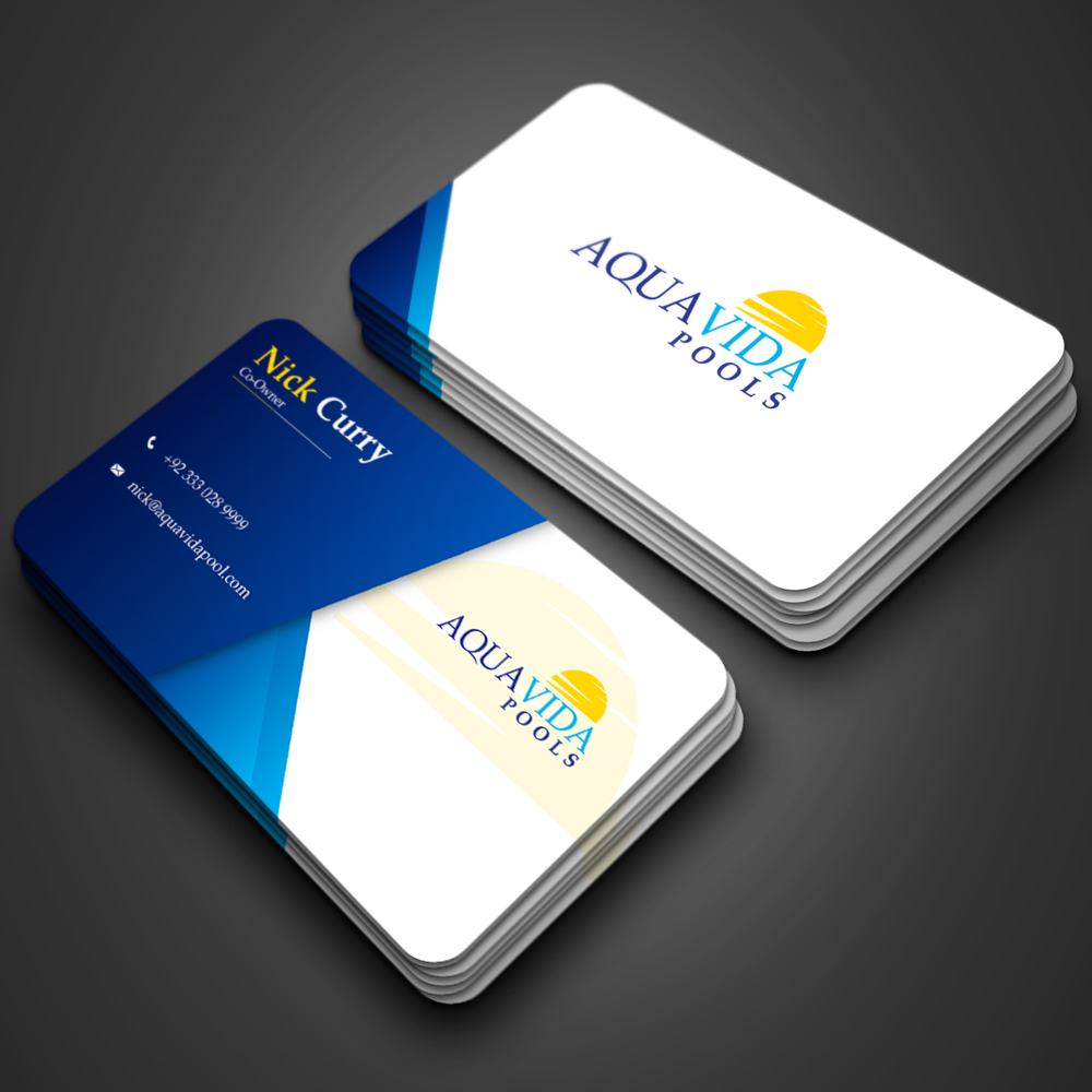 AquaVida Pools logo design by ansh