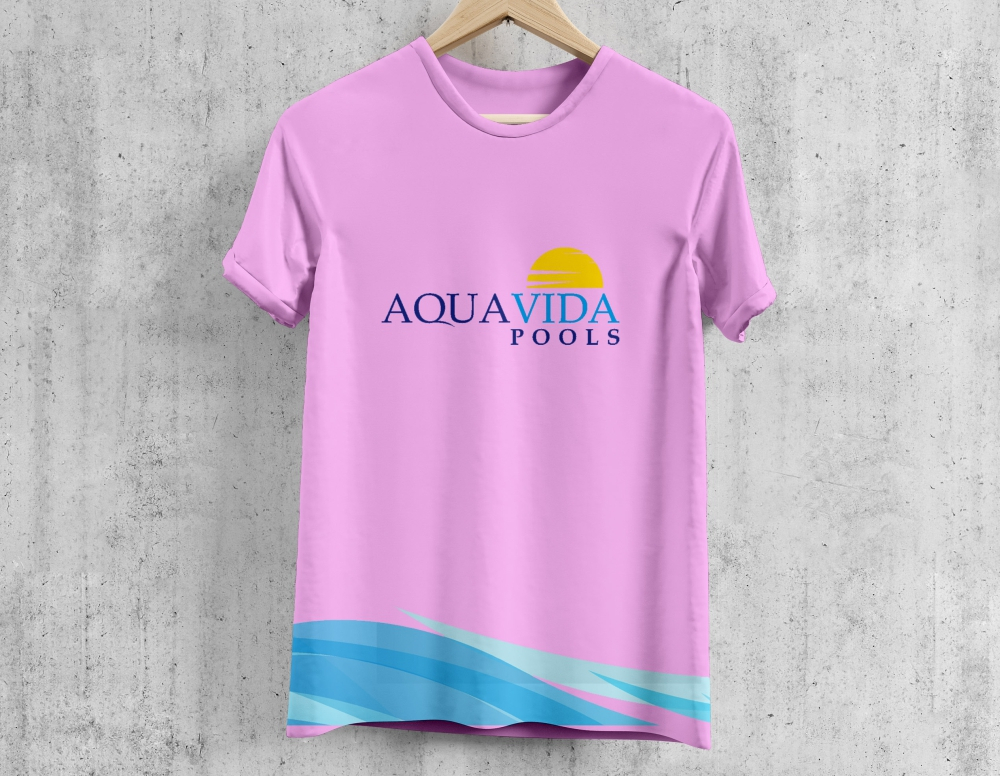 AquaVida Pools logo design by harno