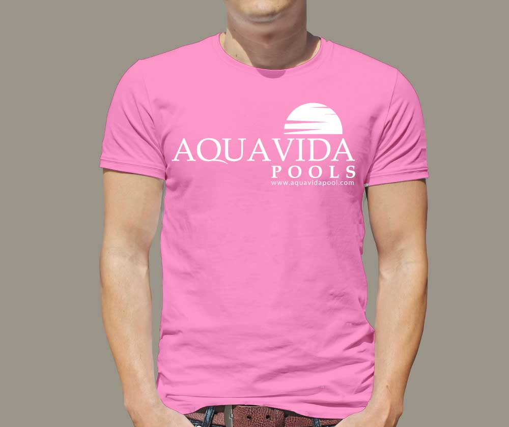 AquaVida Pools logo design by ElonStark