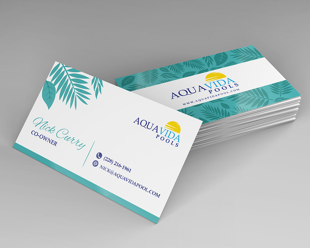 AquaVida Pools logo design by yoecha
